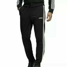 Adidas Men's Three Striped BK7409 Fleece Lined Sweat Pants Black Size XL