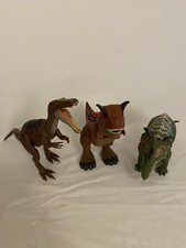 Lot Of 3 Official Jurassic World Dinosaur Figures - Great Condition Sounds Work