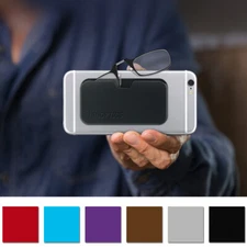 ThinOptics Secure Fit Armless Ultralight Reading Glasses with Universal Pod Case