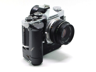 Olympus OM-2N 35mm SLR Film Camera Zuiko MC 50mm F1.8 Lens Motor