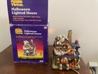 Pumpkin Time Mania Manor/Ghosts Halloween Lighted House Porcelain — photo 1