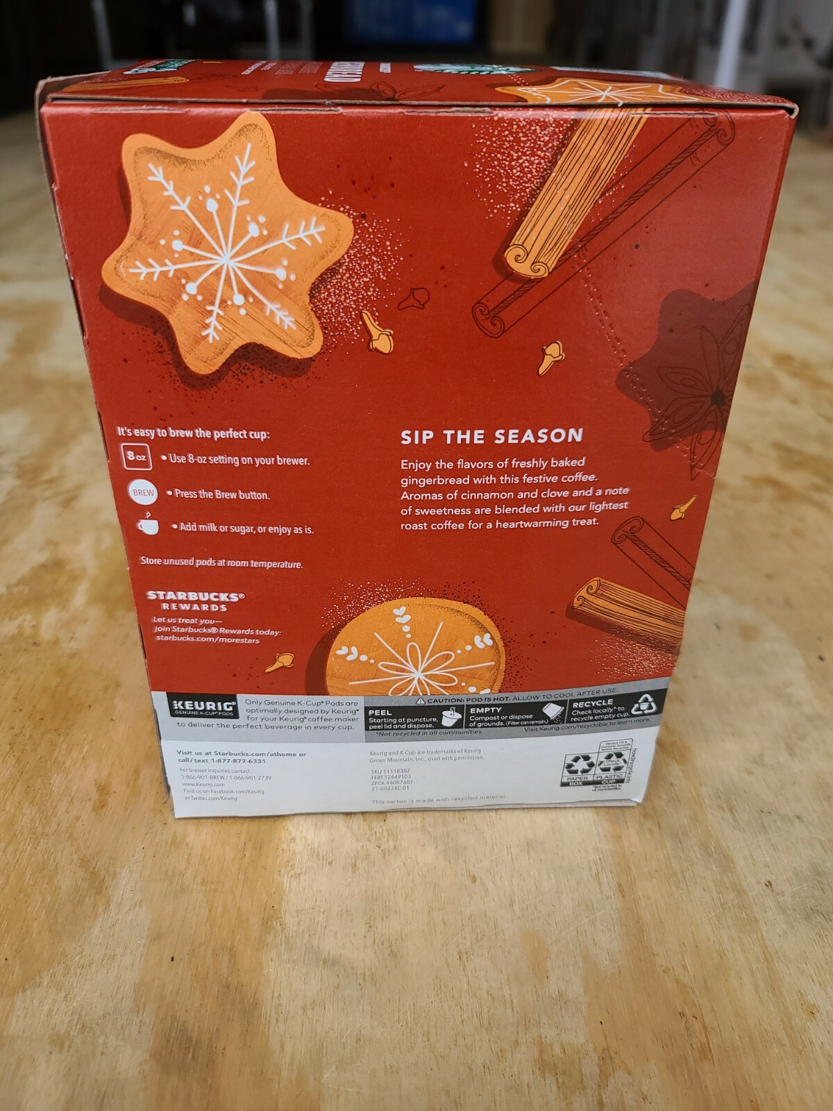 Gingerbread K-Cup Coffee Pods - 22 