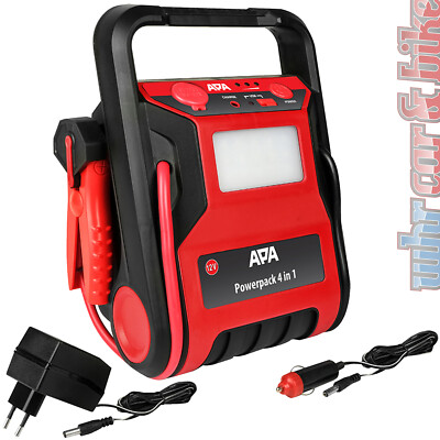 mobile Starthilfe Power Pack 12V APA 4in1 300A / 600A Stromquelle + Kompressor
