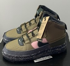 Bota DS Nike Air Force 1 NN talla 13 marrón/rosa esmalte entrenador blanco roto DD0747 300