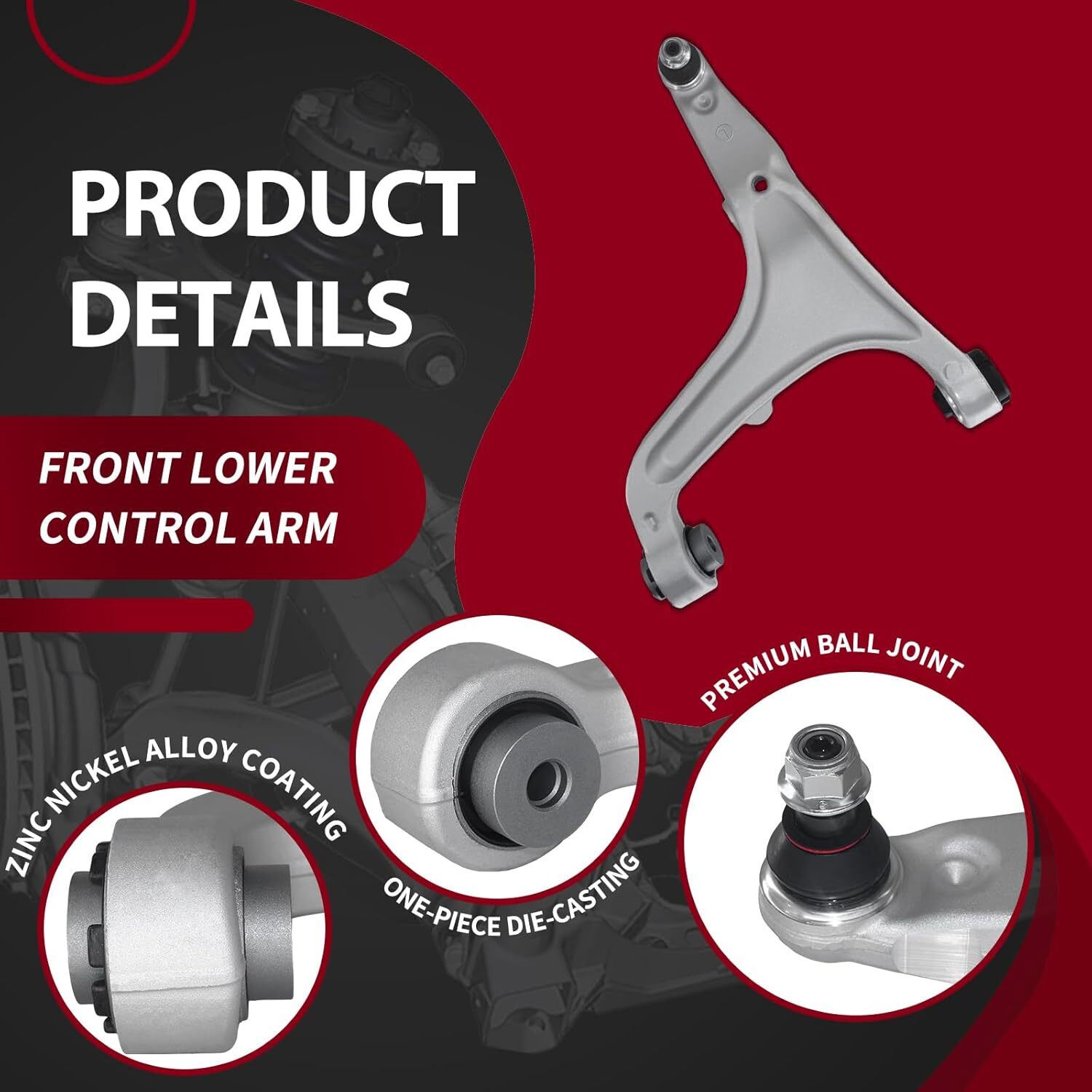 Maserati Ghibli 2014-2022 Front Left Lower Control arm