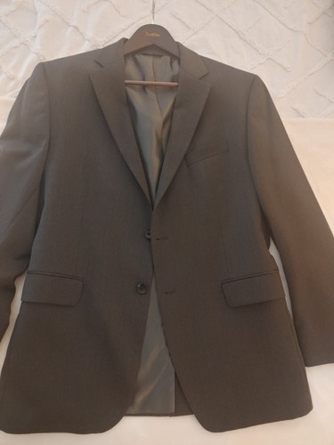 Banana Republic, Banana Republic Men Cerruti 1881 Italian Fabric Gray Wool Suit Sz. 42R Pants 35