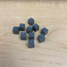 Lego 3005 Bricks Dark Gray Replacement Parts Pieces Lot of 10