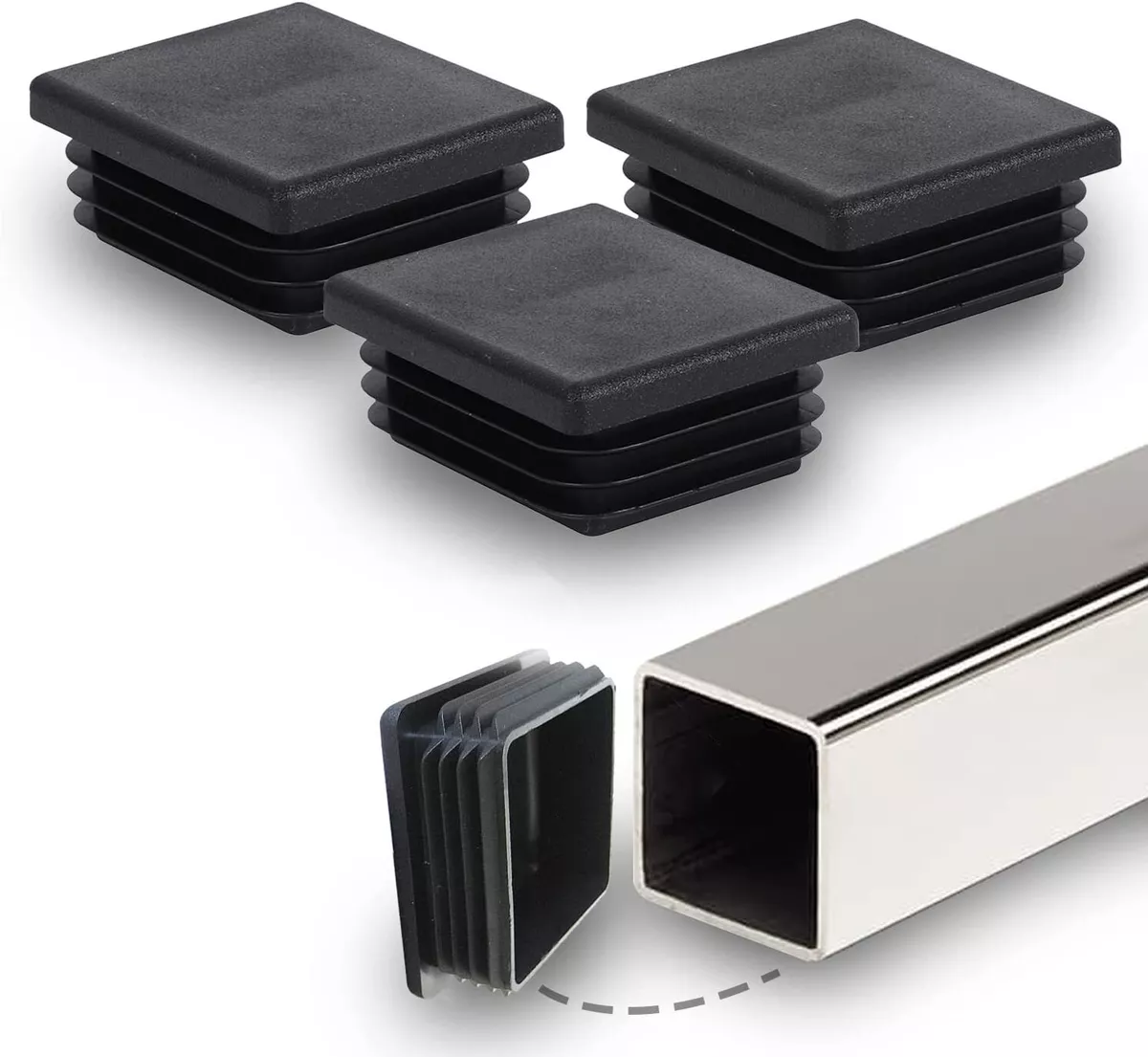 Prescott Plastics 3 Inch Square Plastic Plug Heavy Duty Tubing