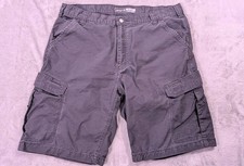 Carhartt Mens Size 40 Relaxed Fit Ripstop Cargo Shorts Gray Workwear Utility