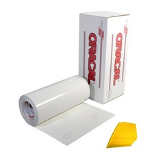 Oracal Clear Transfer Tape Roll 12 X 50 Ft With Yellow Squeegee
