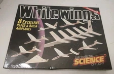 White Wings Science of Flight 8 VTG Model Balsa Paper Airplanes 1993 NEW SEALED