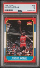 1986 Fleer Michael Jordan Rookie PSA 3 #57