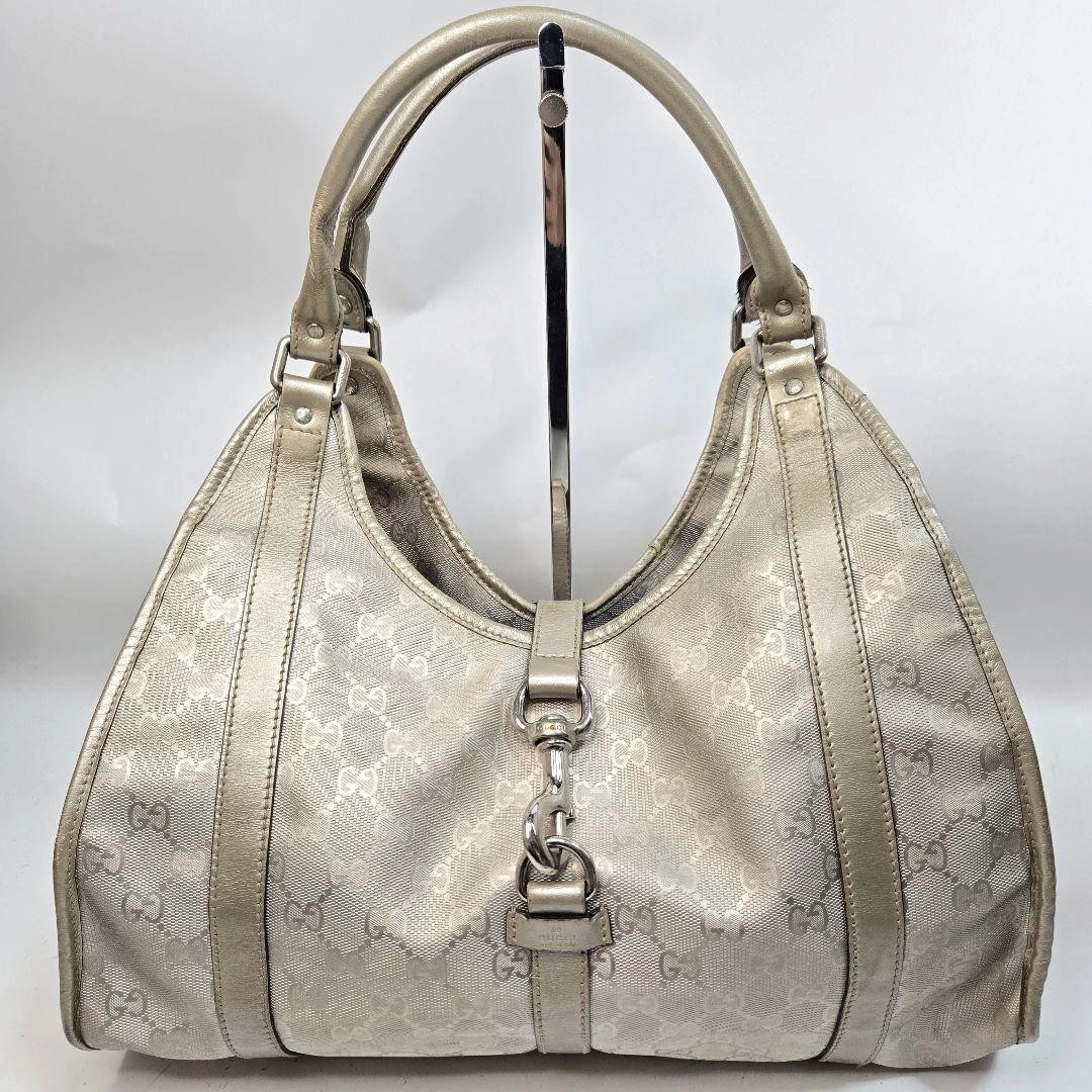 GUCCI Sac à bandoulière une épaule Jackie GG Imprime Supreme Femme i15208