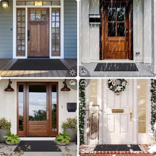 Front Door Mat Indoor Outdoor Entrance, 72'' x 36'' Inches Heavy Duty All-Sea... - Picture 3 of 9