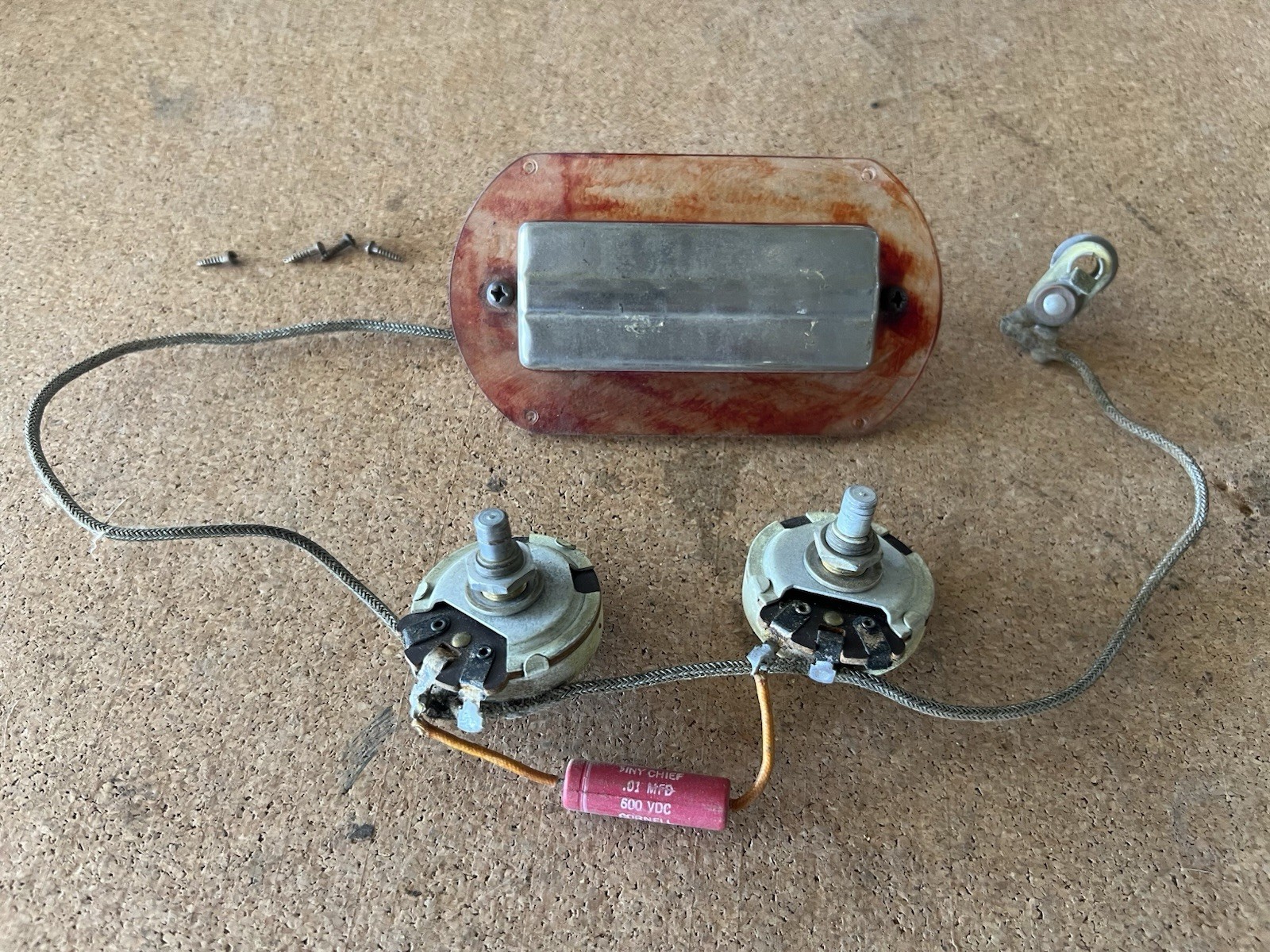 Vintage Pre-War Gibson P-13 Archtop Guitar Pickup & Controls - Harmony