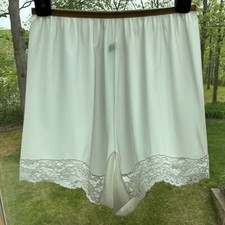 Vintage 1960s VANITY FAIR Tricot Sheer White Panties Wide Gusset Sz 6