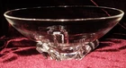 Early 1950s STEUBEN ART GLASS Floret 8" BOWL Designed by Donald Pollard No. 8059