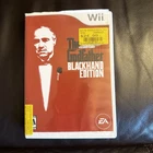 THE GODFATHER BLACKHAND EDITION WII GAME, BOX, MANUAL