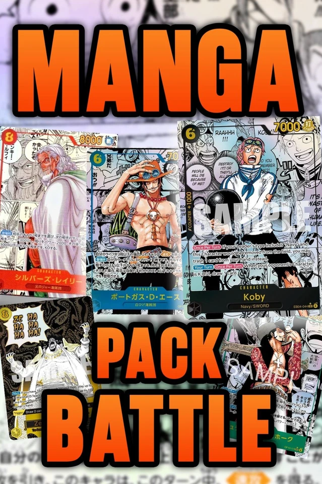 🏴‍☠️MANGA ONE PIECE PACK BATTLE & WHEEL!🏴‍☠️