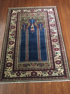 Turkish, Ghiordes prayer/dowry rug 4'4''x6'0'',150 kpsi wool, ventage 1960s