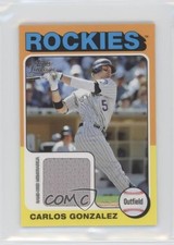 2011 Topps Lineage Mini 1975 Design Relics Carlos Gonzalez #75R-CGO e6p
