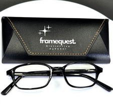 VTG ROCHESTER Black Unisex Classic Square Full Rim Eyeglasses FRAMES ONLY
