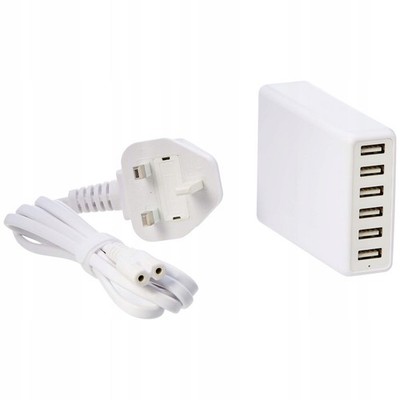 Amazon Basics USB-Ladegerät 2,4 A mit 6 Anschlüssen