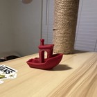 3D Printed Mini Boat Model - Red Plastic, Ready to Go Pre-Built — photo 2