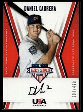 2019 Panini Stars & Stripes #CNT DC Daniel Cabrera Sign Black Ink #/499