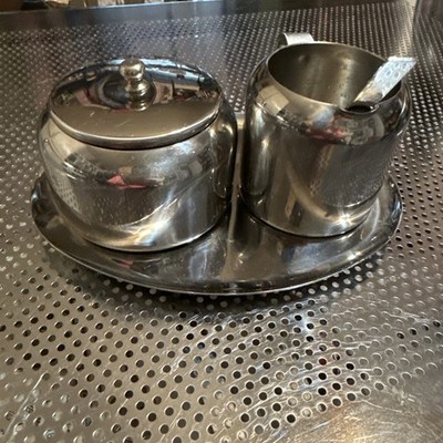Wolfgang Puck Bistro Collection Sugar & Creamer Set Stainless Steel