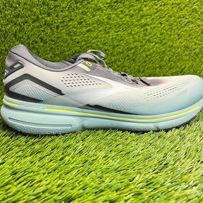 Brooks Ghost 15 Mens Size 11.5 Gray Blue Athletic Running Walking Shoes Sneakers