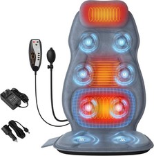 Neck Back Massager with Heat Kneading Massage Chair Pads for Car Seat