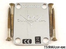 Fender USA CS Custom Shop JRN Journeyman 59 Relic NECK PLATE, Chrome Strat