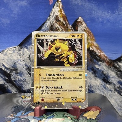 Electabuzz ex - 97/109 Pokemon Ruby and Sapphire - Holo Heavily Damaged