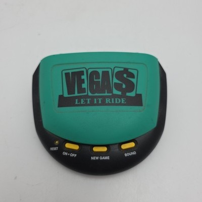 VEGAS Let It Ride Poker Electronic Handheld Game   MGA Entertainment 1998 Tested