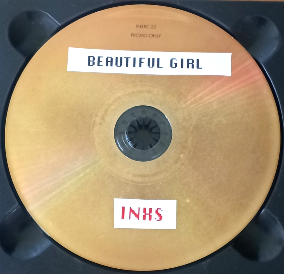 INXS BEAUTIFUL GIRL UK 1 TRACK PROMO GOLD CD SINGLE | eBay Australia