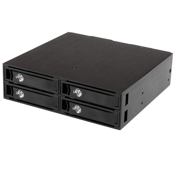Startech .Com Backplane Mobile Per Rack Hot-Swap 5,25" A 4 Alloggiamenti Hdd Sata/Sas Da 2,5" - 6 Gbps - Immagine 2