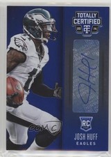 2014 Totally Certified Rookie Signatures Platinum Blue 9/25 Josh Huff Auto z5i