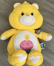 CARE BEARS LARGE 28 INCH PLUSH BIRTHDAY CUPCAKE CUDDLE PILLOW 2002 COLLECTOR
