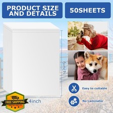 50 Sheets 4x6 Self Seal Laminating Pouches, No Heat Needed