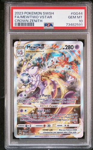 Mewtwo VSTAR graded PSA 10 for sale on eBay