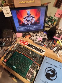 MORTAL KOMBAT 2 PCB JAMMA ARCADE MAIN BOARD ONLY REV 3.1 WORKING!!!! MIDWAY 