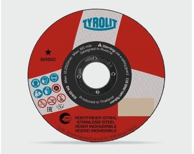 TYROLIT SUPERDÜNNE TRENNSCHEIBE 115 x 1 mm (BOX MIT 25) DÜNNE TRENNSCHEIBE