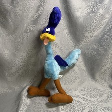 VTG 1998 Warner Bros Road Runner 15 Poseable Plush Looney Tunes