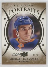 2018 Upper Deck UD Portraits Rookies Gold Foil 82/99 Michael Dal Colle #P-62 tg9
