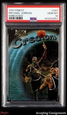 1997-98 Finest Embossed #287 Michael Jordan PSA 10 GEM BULLS HOF