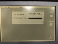 Vintage Macintosh Powerbook 170 M5409 Recapped BlueSCSI 