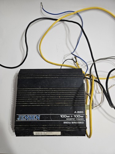 Jensen A220 100w + 100W Mosfet Power 250 Watts Bridged (Untested)