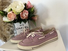 Esprit Damen Mokassins Sneaker ~ Gr. 40 ~ flieder ~ Canvas ~ Sommer Schuhe ~ Top