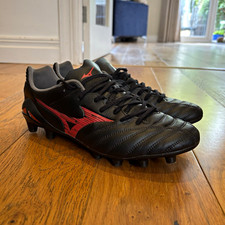 Mizuno Monarcida Neo 3 Pro Football Boots Black/Red Moulded Studs UK 7